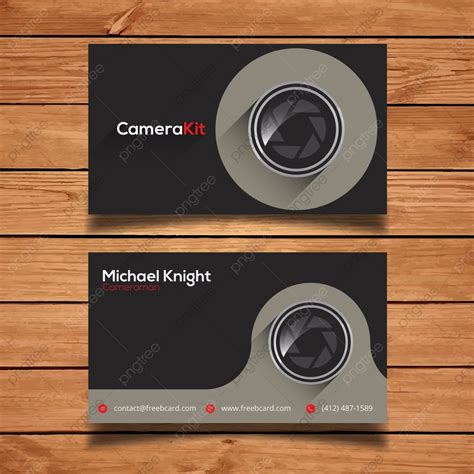 Grey Photography Business Card Template Download on Pngtree