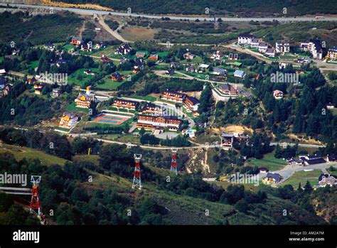 Overview of Bariloche ski resort in Argentina Stock Photo - Alamy