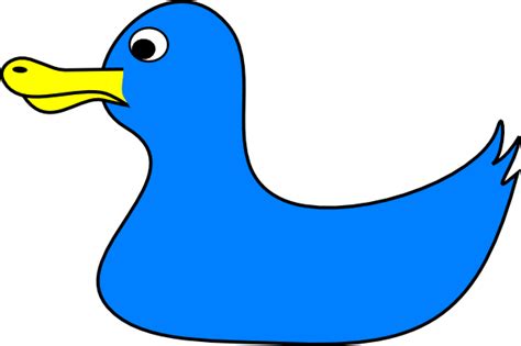 Blue Duck Clip Art at Clker.com - vector clip art online, royalty free & public domain