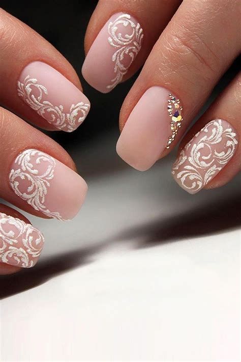 35 idées de mariage d'ongles de printemps à copier | Bridal nails ...