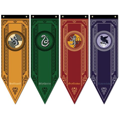 house banners | Harry potter classroom, Harry potter banner, Slytherin harry potter