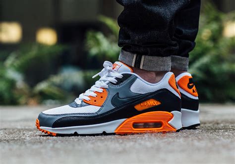 Nike Air Max 90 Orange White Grey Black - Sneaker Bar Detroit