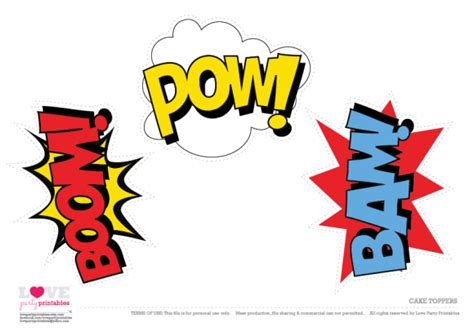 Awesome Superhero Party Printables (FREE Download)! | Superhero party printables, Superhero ...