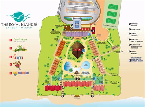 Resort Map | The Royal Islander | Cancun, Mexico