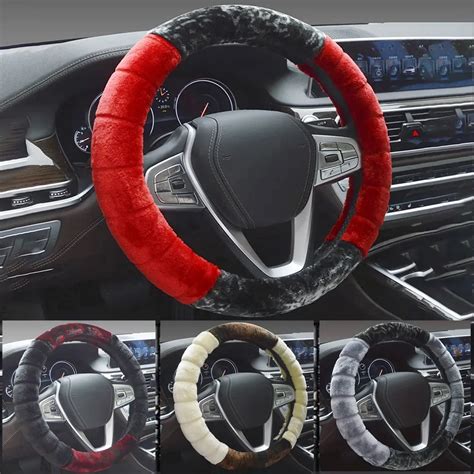 Car Steering Wheel Cover Comfort for Winter and Car Warm Steering Wheel Protective Cover ...