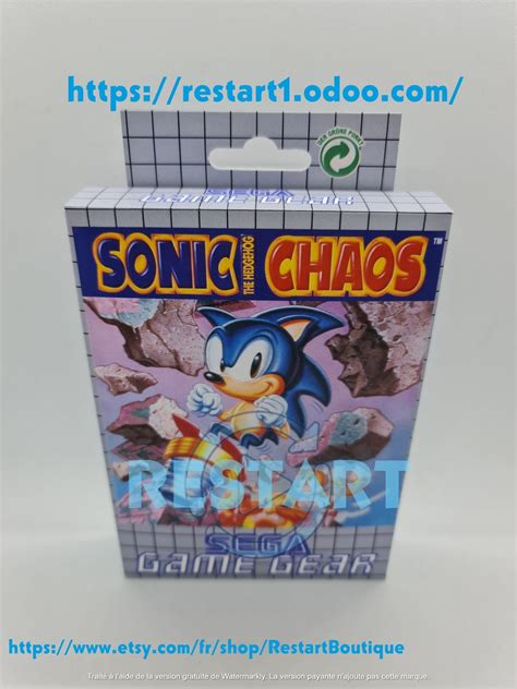 Sonic Chaos SEGA Game Gear Repro Box Premium Quality - Etsy