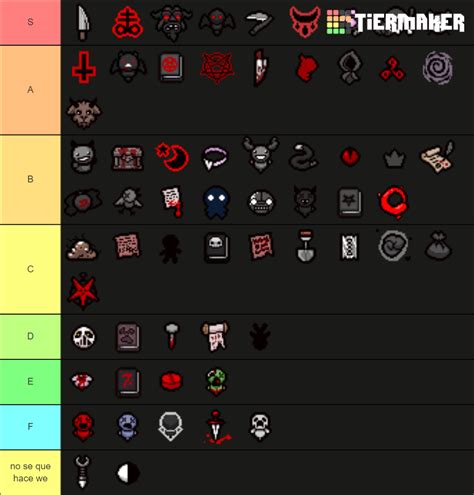 TBoI AB+ Devil Room Items Tier List (Community Rankings) - TierMaker