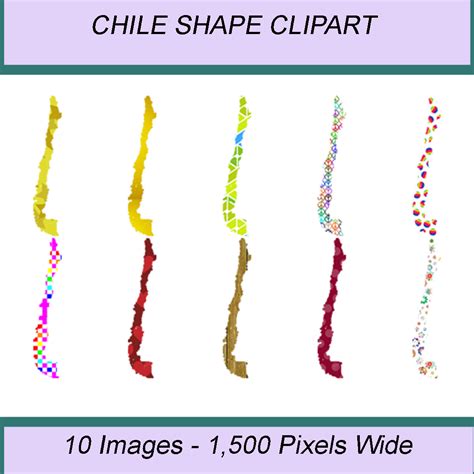 CHILE SHAPE CLIPART ICONS - MasterBundles