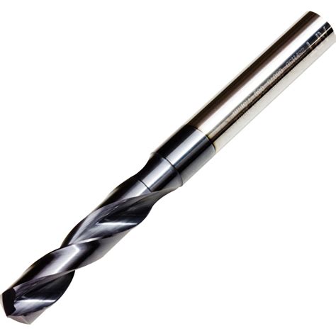 3.2mm Diameter Carbide Drill 4mm Shank 18mm Flute Length 55mm Long AlTiN Coated Associated ...