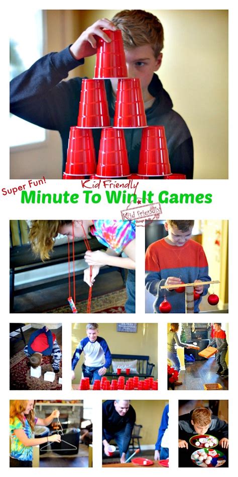 Awesome Minute To Win It Games that are Great for Kids, Teens and Adults - For Your Family Parties!