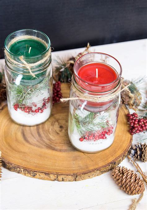 19 Delightful DIY Christmas Candle Holders