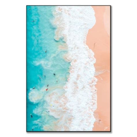 Aerial Surfer Beach Wall Art - BIG Wall Décor