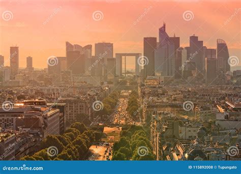 Paris La Defense stock photo. Image of destination, skyline - 115892008