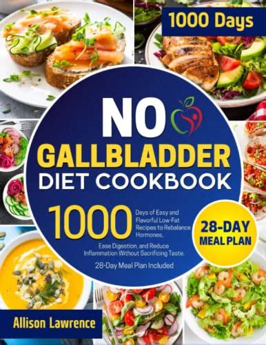 PDF~ePUB No Gallbladder Diet Cookbook: 1000 Days of Free