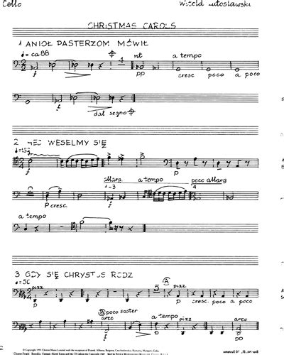 20 Polish Christmas Carols Sheet Music by Witold Lutosławski | nkoda