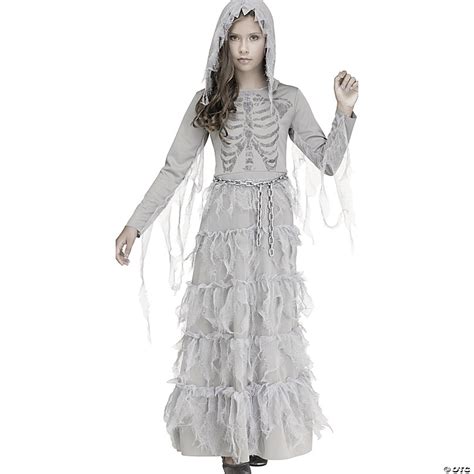 Girls Deluxe Haunted Victorian Ghost (Phantom) Halloween Costume ...