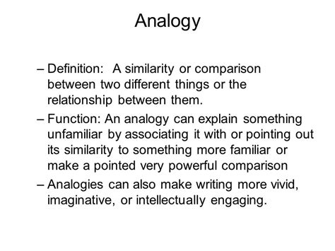 Analogy Definition