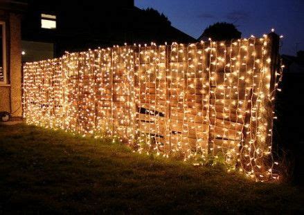 40 Trendy Ideas Garden Fairy Lights Fence Patio | Fairy lights garden ...