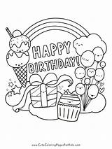 Free Printable Birthday Coloring Pages  Cute For Kids sketch template