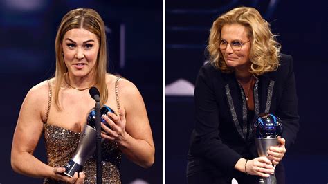 England's Mary Earps and Sarina Wiegman win at Best FIFA awards, as amputee claims best goal ...