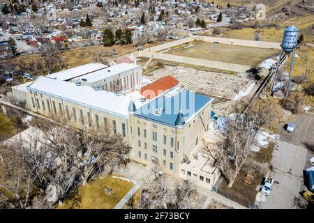 Wyoming Frontier Prison Museum, wyoming state penitentiary, Rawlins, Wyoming, USA Stock Photo ...