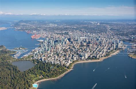 Aerial Photo | Vancouver West End at Sunset