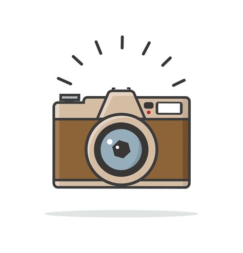 Flat style vintage camera vector sign 2409767 Vector Art at Vecteezy