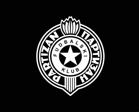 partizan Belgrado club logo símbolo blanco serbia liga fútbol americano resumen diseño vector ...