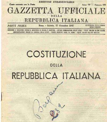 LE RIFORME ISTITUZIONALI: La Costituzione italiana