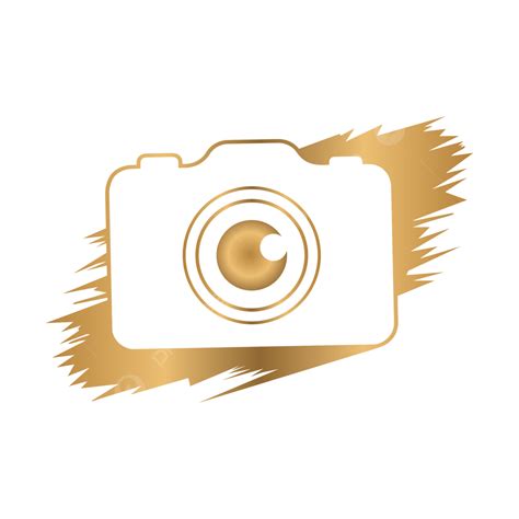 Golden Camera Brush Logo Design, Camera Brush Logo, Golden Camera Logo ...