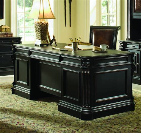 Telluride Black Executive Desk from Hooker | Coleman Furniture