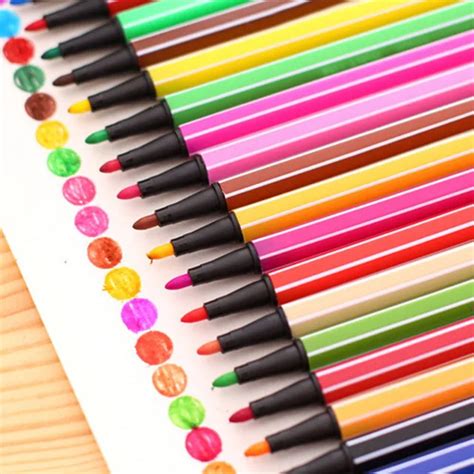 12 Colors/set Gel Ink Pen Creative Stationery Water color Pens Art ...