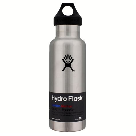 Hydro Flask Standard Mouth Bottle, Classic Stainless - Shop Travel & To ...