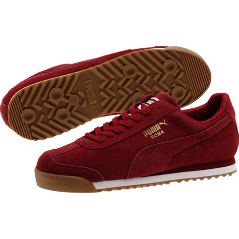 PUMA Roma Suede Paisley Men's Sneakers in Red for Men - Lyst