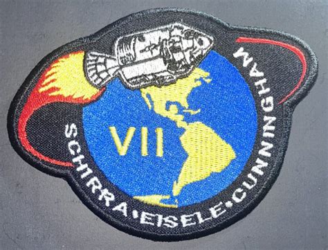 NASA Apollo VII Mission Seven Patch - Decal Patch - Co