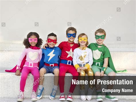 Superheroes cheerful powerpoint background PowerPoint Template ...