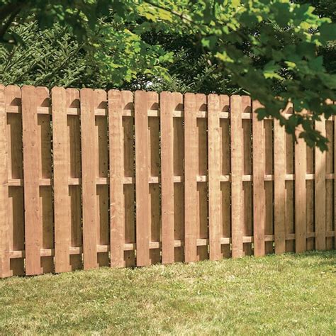 Severe Weather 6-ft H x 8-ft W Spruce Pine Fir Dog Ear Fence Panel in the Wood Fence Panels ...