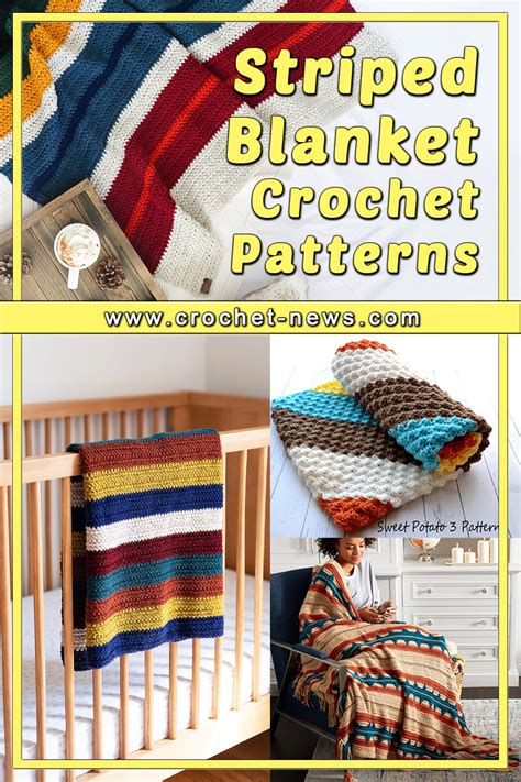 21 Crochet Striped Blanket Patterns - Crochet News