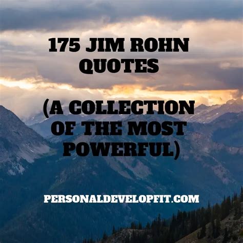 Jim Rohn Quotes (175 Of The Most Powerful)