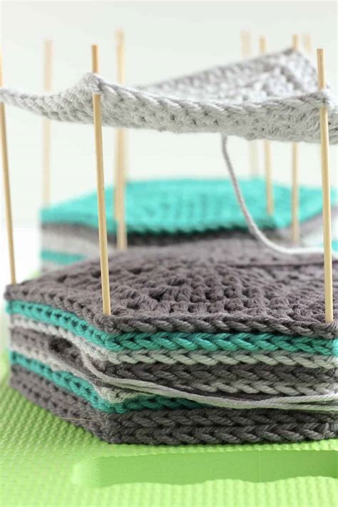 How to Block Crochet with Easy DIY Blocking Board