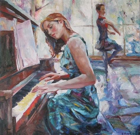 Girl Playing Piano Painting by Evangelos Koumbis - Fine Art America