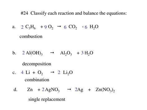 PPT - #20 Write a balanced equation for the complete combustion of each compound: PowerPoint ...