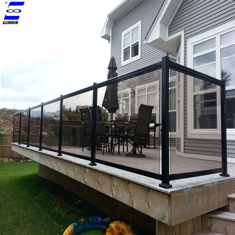 Security aluminum glass railing for balcony