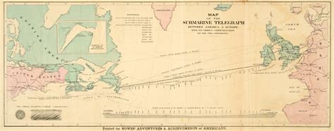 [3920×1540] Map of the transatlantic telegraph cable 1858 : r/MapPorn