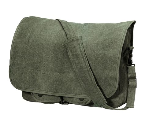 Vintage Canvas Shoulder Bags - Stylish Work School Classic Messenger B – Grunt Force