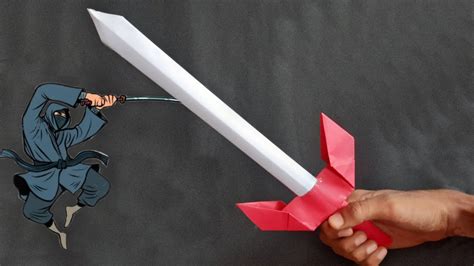 How To Make Paper Ninja Sword | Ninja Sword Origami | easy sword ...