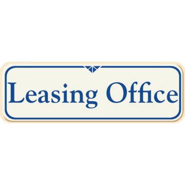 Leasing Office Designer Sign, Ivory, 9 x 3 | HD Supply