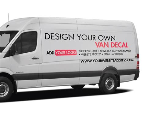 Design Your Own Custom Van Truck Sticker - Custom Vehicle Sticker - Vehicle Signage - Van Logo ...