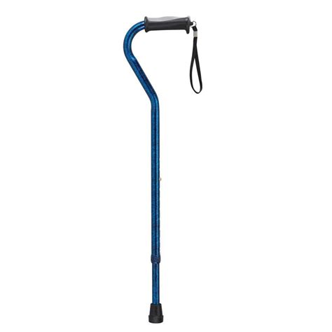 Drive Medical 38.0-in Adjustable Height Aluminum Offset Medical Walking Cane at Lowes.com