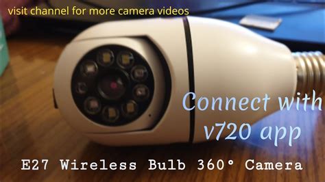 360-Degree Surveillance: Review of Wi-Fi Bulb Mini PTZ Camera | V720 ...